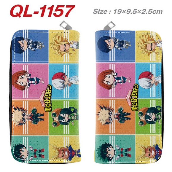 Best Japanese Anime My hero Academia Characters Rectangular Purse Wallet